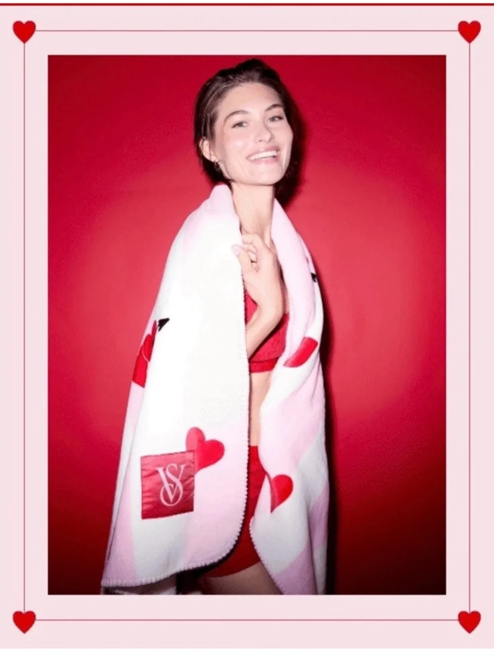 Victorias Secret fleece throw